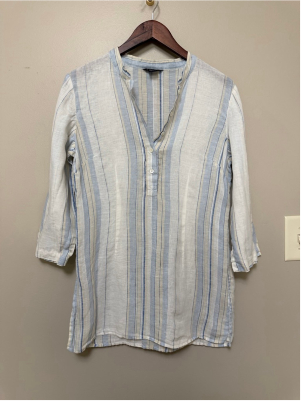Brooks Brothers Linen Tunic Top